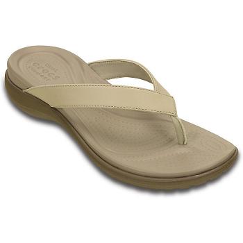 Crocs Capri V Olivovo Zelene - Damske Žabky